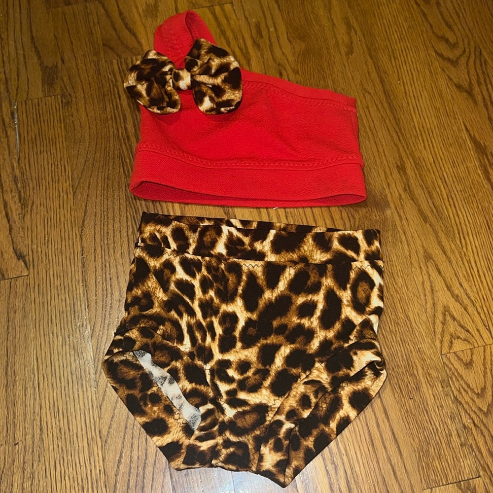2 piece dance outfit size 8